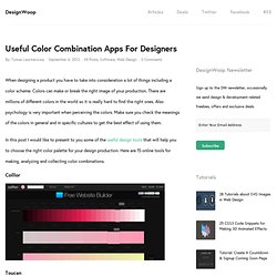 Useful Color Combination Apps For Designers