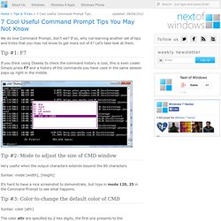 7 Cool Useful Command Prompt Tips You May Not Know