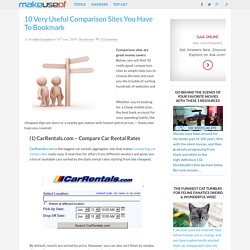 10 Very Useful Comparison Sites You Have To Bookmark