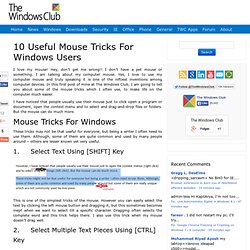 10 Useful Computer Mouse Tricks For Windows 7 Users