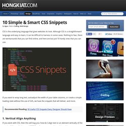 CSS Snippets (Tips 2)