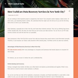 How Useful are Data Recovery Services in New York City?