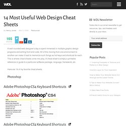 14 Most Useful Web Design Cheat Sheets