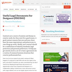 Useful Legal Documents For Designers (PDF/DOC)