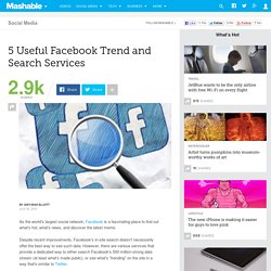 5 Useful Facebook Trend and Search Services