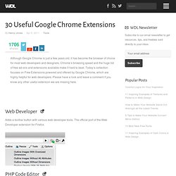 30 Useful Google Chrome Extensions