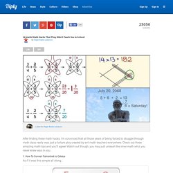12 Useful Math Hacks That They Didn't Teach You In School