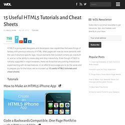 15 Useful HTML5 Tutorials and Cheat Sheets