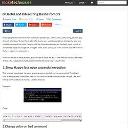 8 Useful and Interesting Bash Prompts – Make Tech Easier