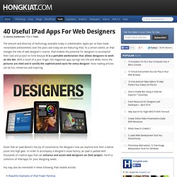 Useful iPad Apps for Web Designers