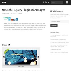 10 Useful jQuery Plugins for Images