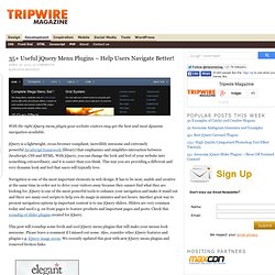 35+ Useful jQuery Menu Plugins