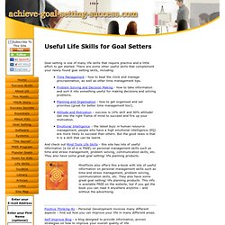 Useful Life Skills for Goal Setting