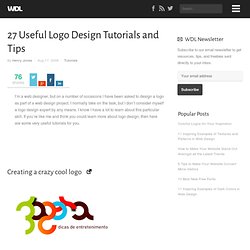 27 Useful Logo Design Tutorials and Tips