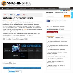 Useful jQuery Navigation Scripts