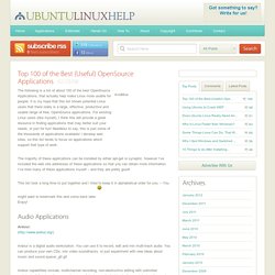 Top 100 of the Best (Useful) OpenSource Applications