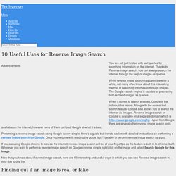 10 Useful Uses for Reverse Image Search