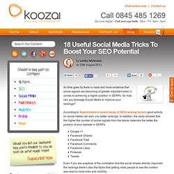 18 Useful Social Media Tricks To Boost Your SEO Potential