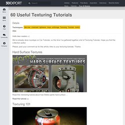 60 Useful Texturing Tutorials