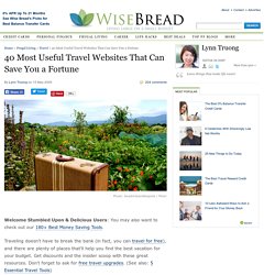 travel-resources from wisebread.com - StumbleUpon