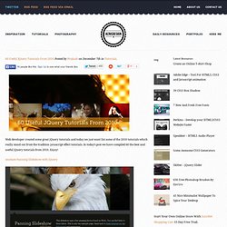 60 Useful JQuery Tutorials From 2010
