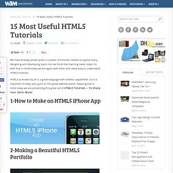 15 Most Useful HTML5 Tutorials