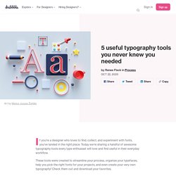 5 useful typography tools you never knew you needed