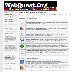 Useful WebQuest Resources