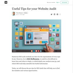 Useful Tips for your Website Audit