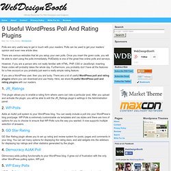 9 Useful Wordpress Poll And Rating Plugins