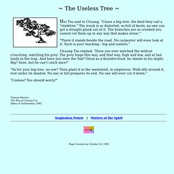 The Useless Tree - Chuang Tzu - Inspiration Pointe