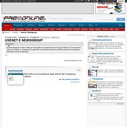 Usenet e Newsgroup gratis