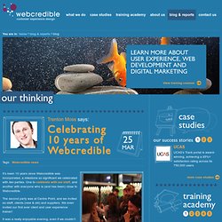 User experience blog from Webcredible