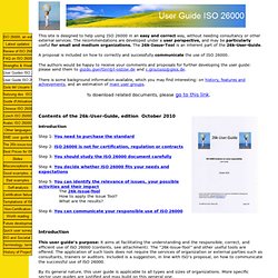 User Guide ISO 26000