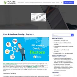 User Interface Design Factors