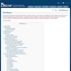 User Manual « Docear