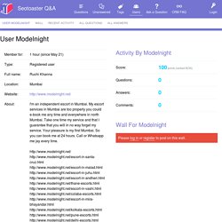 User modelnight - Seotoaster Q&A