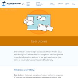User Stories and User Story Examples by Mike Cohn
