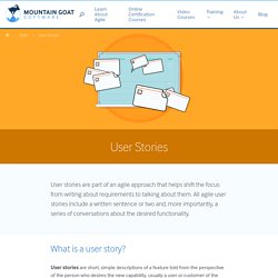 User Stories and User Story Examples by Mike Cohn