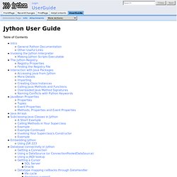 UserGuide - JythonWiki