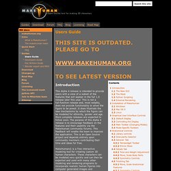Users Guide - MakeHuman Docs