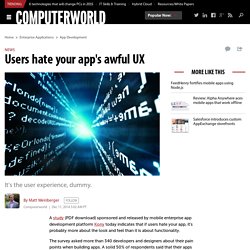 It's your clients' fault that users hate your app's awful UX