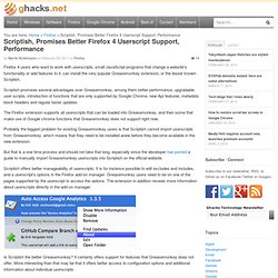Scriptish, Promises Better Firefox 4 Userscript Support, Performance