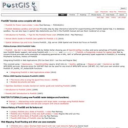 UsersWikiTutorials – PostGIS