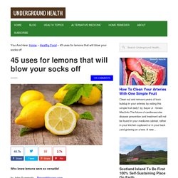 45 uses for lemons that will blow your socks off