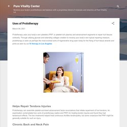Uses of Prolotherapy