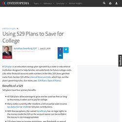 Using 529 Plans to Save for College