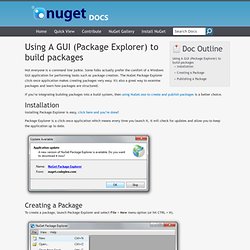 Using A Gui To Build Packages