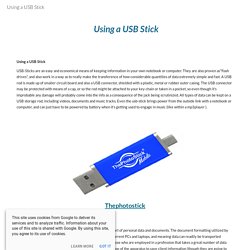 Using a USB Stick