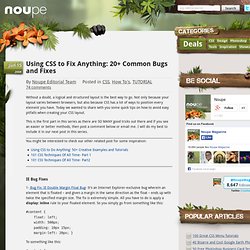 Using CSS to Fix Anything: 20+ Common Bugs and Fixes